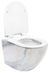 Závěsná WC mísa Carlos Slim Rimless - matná žula