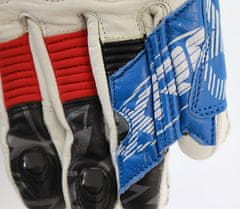 XRC Rukavice na moto TUMP GT7 WHT/BLUE/RED men gloves vel. M