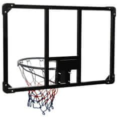 shumee Basketbalový koš s průhlednou deskou 90x60x2,5 cm polykarbonát