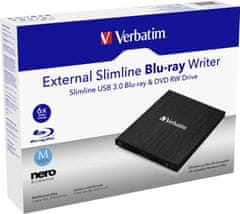 Verbatim Blu-ray Externí mechanika, USB 3.0, černá,
