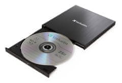 Verbatim Blu-ray USB 3.1 GEN 1 externí Slimline vypalovačka, USB-C, černá,