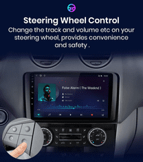 Junsun 2GB Autorádio pro Mercedes Benz M-Class W164 GL-Class X164 ML GL Android GPS Navigace Mercedes ML M-Class W164 GL Class X164 s Bluetooth, WiFi, USB