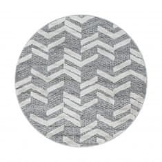 Ayyildiz Kusový koberec Pisa 4705 Grey kruh 80x80 (průměr) kruh