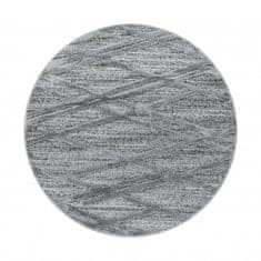 Ayyildiz Kusový koberec Pisa 4706 Grey kruh 80x80 (průměr) kruh