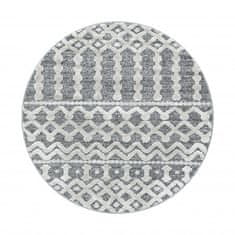 Ayyildiz Kusový koberec Pisa 4710 Grey kruh 80x80 (průměr) kruh