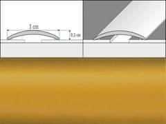 Effector Přechodové lišty A03 - SAMOLEPÍCÍ šířka 3 x výška 0,5 x délka 93 cm - zlatá