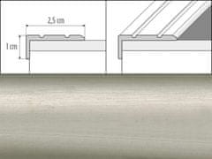 Effector Přechodové lišty A31 - SAMOLEPÍCÍ šířka 2,5 x výška 1 x délka 90 cm - inox
