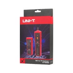 UNI-T Měřič - vyhledávač párů kabelů s testerem kabelů RJ-45 UT682 červený MIE0292