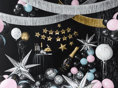 PartyDeco Banner Happy New Year zlaté hvězdy 290x17cm