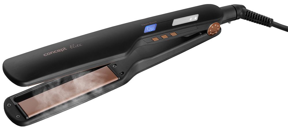 Levně Concept parní žehlička na vlasy ELITE Steam Boost VZ6010