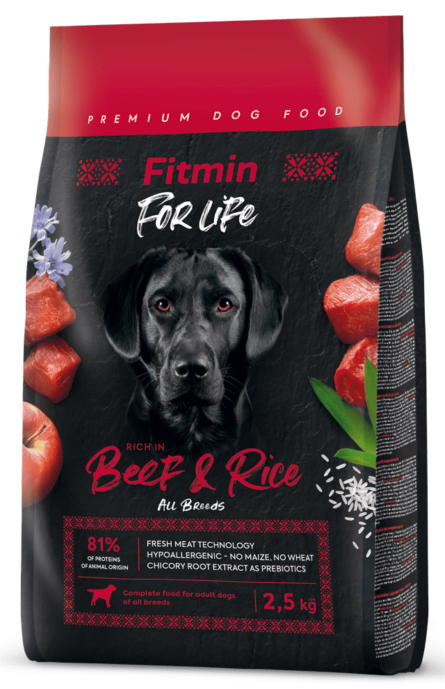Levně Fitmin dog For Life Beef & Rice 2,5 kg