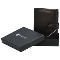 Diviley Trendová pánská kožená peněženka Figo, černá - bílá