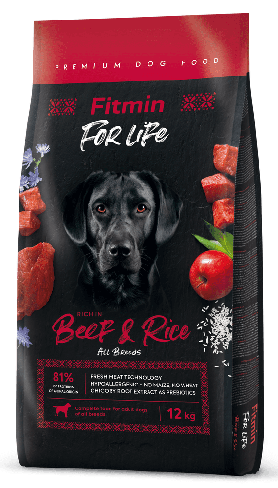 Levně Fitmin dog For Life Beef & Rice 12 kg