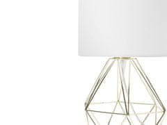 Stolní lampa bílá-zlatá MARONI