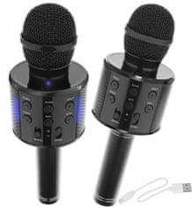 Aga WSTER WS-858 Karaoke bluetooth mikrofon černý