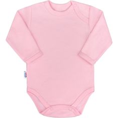 NEW BABY Nový dětský pastelově růžový 62 (3-6m) kojenecký bavlněný body s dlouhým rukávem