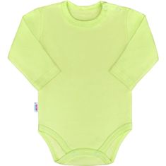 NEW BABY New Baby pastelově zelená kojenecká bavlněná kombinéza s dlouhými rukávy 62 (3-6m)