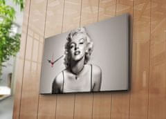 Wallity Dekorativní nástěnné hodiny Monroe černobílé