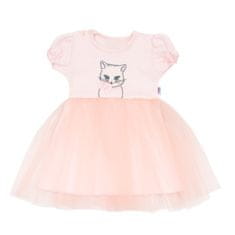 NEW BABY New Baby Wonderful Dětské šaty s tylovými šaty Pink 86 (12-18m)