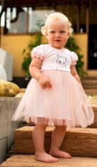 NEW BABY New Baby Wonderful dětské šaty s tylem šedé 68 (4-6m)