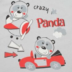 NEW BABY Nový dětský dvoudílný set Crazy Panda 74 (6-9m)