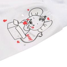 NEW BABY Nové bílé dětské kalhotky Baby Mouse 74 (6-9m)