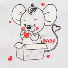 NEW BABY Nové dětské bryndáky Baby Mouse White 62 (3-6m)