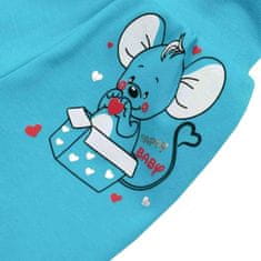 NEW BABY New Baby Mouse Tyrkysové dětské bryndáky 86 (12-18m)