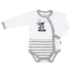 NEW BABY New Baby Zebra Exclusive 68 (4-6m) Dětské bavlněné body na zip