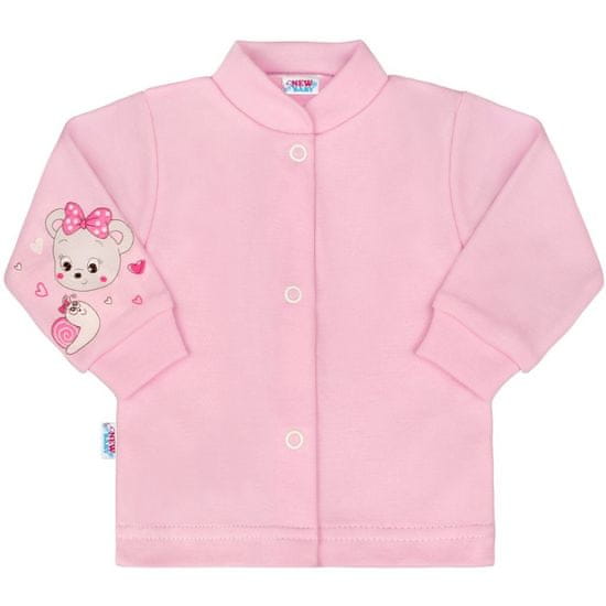NEW BABY Nový dětský kabátek myška růžový 68 (4-6m)
