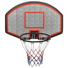 Greatstore Basketbalový koš černý 90x60x2 cm polyethylen
