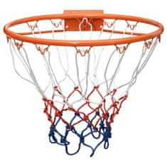 Greatstore Basketbalová obroučka oranžová 39 cm ocel