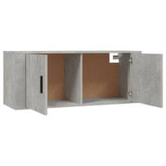 Greatstore 2dílný set TV skříněk betonově šedý kompozitní dřevo