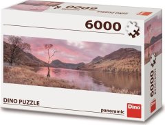Dino  Panoramatické puzzle Jezero v horách 6000 dílků