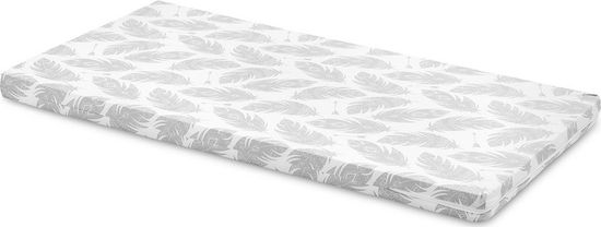 Sensillo Pěnová matrace do postýlky šedé 120X60x6 cm pírka šedé