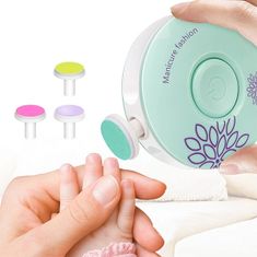 Bezpečnostní elektrická bruska na dětské nehty Barvy: růžová