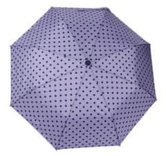 Dámský skládací vystřelovací deštník Puntík Technology, fialová