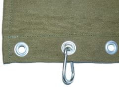 ACCSP Termoizolační textilie (závěsy) do dílny - khaki - nehořlavý - rozměr šíře 4,5 m x výška 2,1 m 