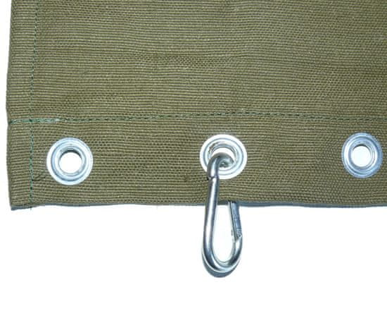 ACCSP Termoizolační textilie (závěsy) do dílny - khaki - nehořlavý - rozměr šíře 1,5 m x výška 2,5 m