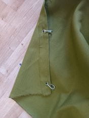 ACCSP Termoizolační textilie (závěsy) do dílny - khaki - nehořlavý - rozměr šíře 1,5 m x výška 2,1 m 