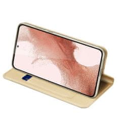 Dux Ducis Skin Pro knížkové kožené pouzdro na Samsung Galaxy S23 Plus, zlaté