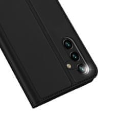 Dux Ducis Skin Pro knížkové kožené pouzdro na Samsung Galaxy A14 5G, černé