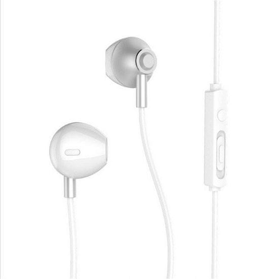 REMAX RM-711 sluchátka do uší 3.5mm jack, stříbrné