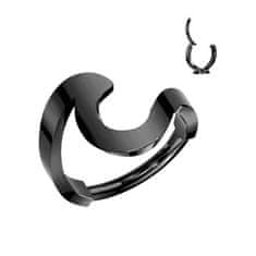 SPERKY4U Černý ocelový kruh - helix / cartilage piercing