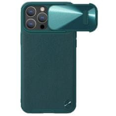 Nillkin CamShield Leather S elegantní pouzdro na iPhone 14 PRO MAX 6.7" Green