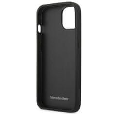 MERCEDES MEHCP14MARMBK hard silikonové pouzdro iPhone 14 PLUS 6.7" black Leather Urban