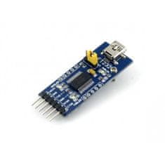 Waveshare Adaptér USB UART na čipu FT232 (mini konektor)
