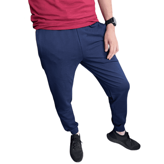 Moraj Pánské tmavě modré teplákové kalhoty L - 3XL