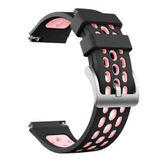 Drakero Silikonový řemínek performance černo-růžový 22 mm