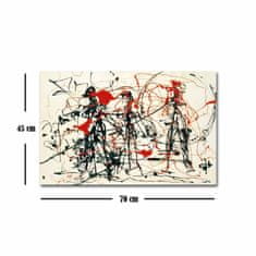 Wallity Reprodukce obrazu Jackson Pollock 070 45 x 70 cm